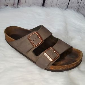 Birkenstock Arizona Birko Flo Mocha SINGLE RIGHT Amputee Sandal Leather Size 8